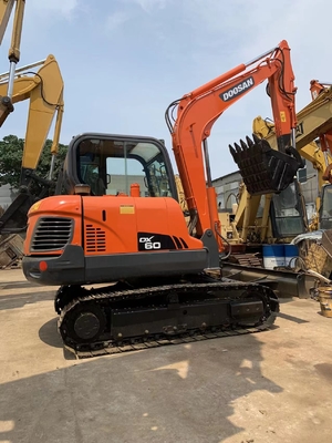 Cavador DX60 DH60 DH55 de la correa eslabonada de Mini Used Doosan Excavator Small
