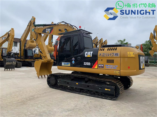 Buen rendimiento Máquina de rastreo de tamaño medio de 20 toneladas para excavadora de gatos 320d2 Excavadora original usada Cat 320d2