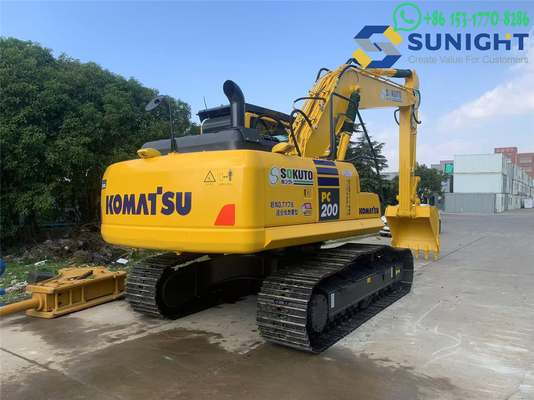 Excavadora original Komatsu PC200 Horas de trabajo bajas Excavadora de rastreo Komatsu / Excavadora Komatsu usada
