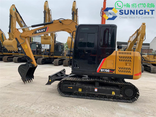 Eficiente, seguro, cómodo, conveniente SANY Sy75c Excavadora de rastreo Usada Sy75c