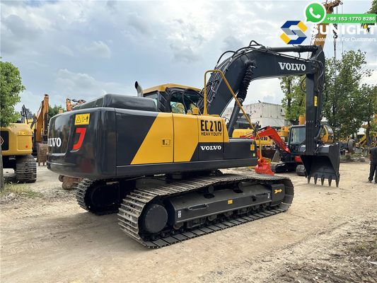 Excavadoras usadas Volvo EC210B Excavadora hidráulica con cubo para la industria minera