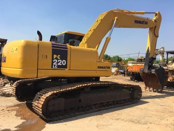 6 cilindros excavador usado 22 toneladas de KOMATSU para la construcción de carreteras PC220LC-7