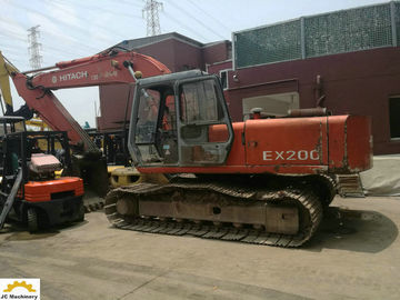 Color original excavador usado 20 toneladas de Hitachi con el motor EX200-1 de Isuzu6BD1T